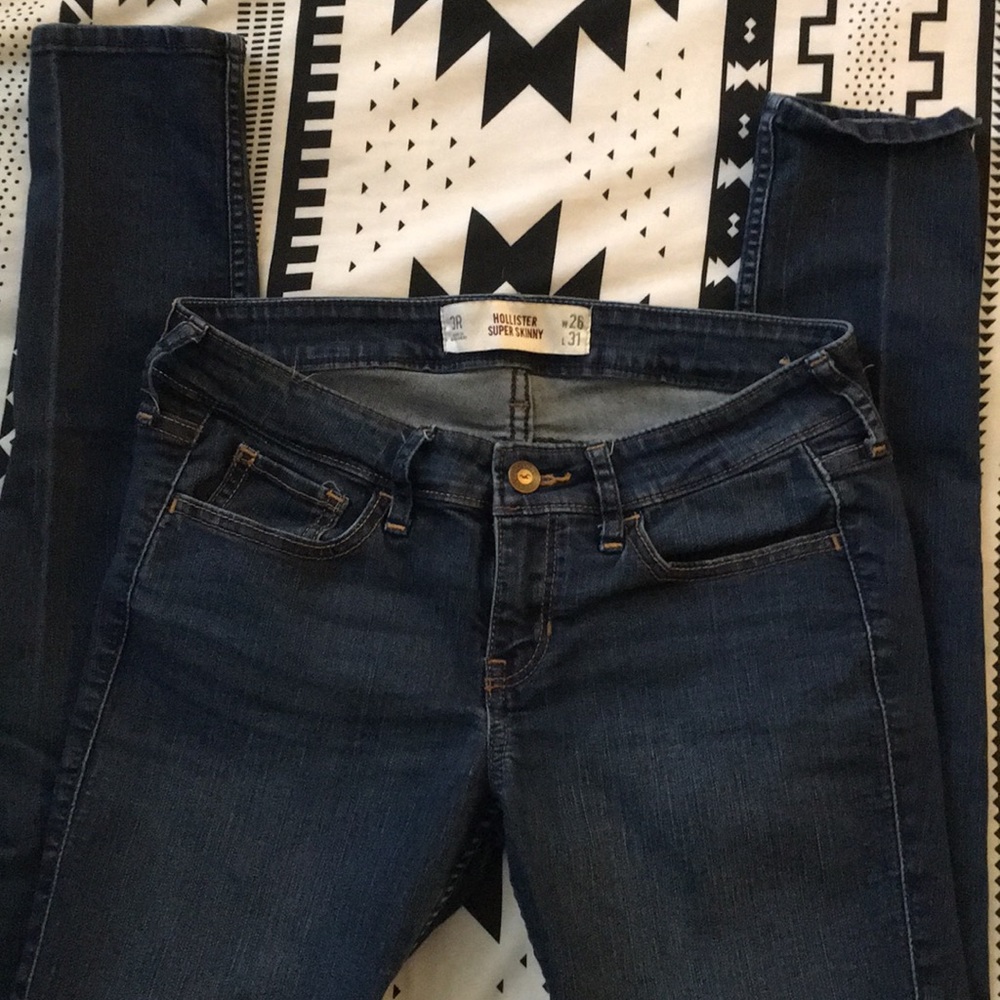 Hollister Super Skinny Jeans Dark Wash